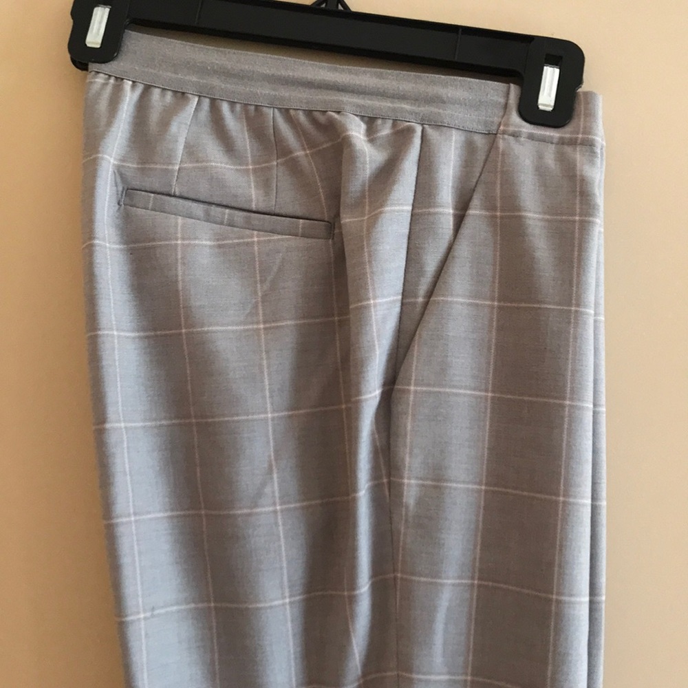 Uniqlo flat front plaid pants